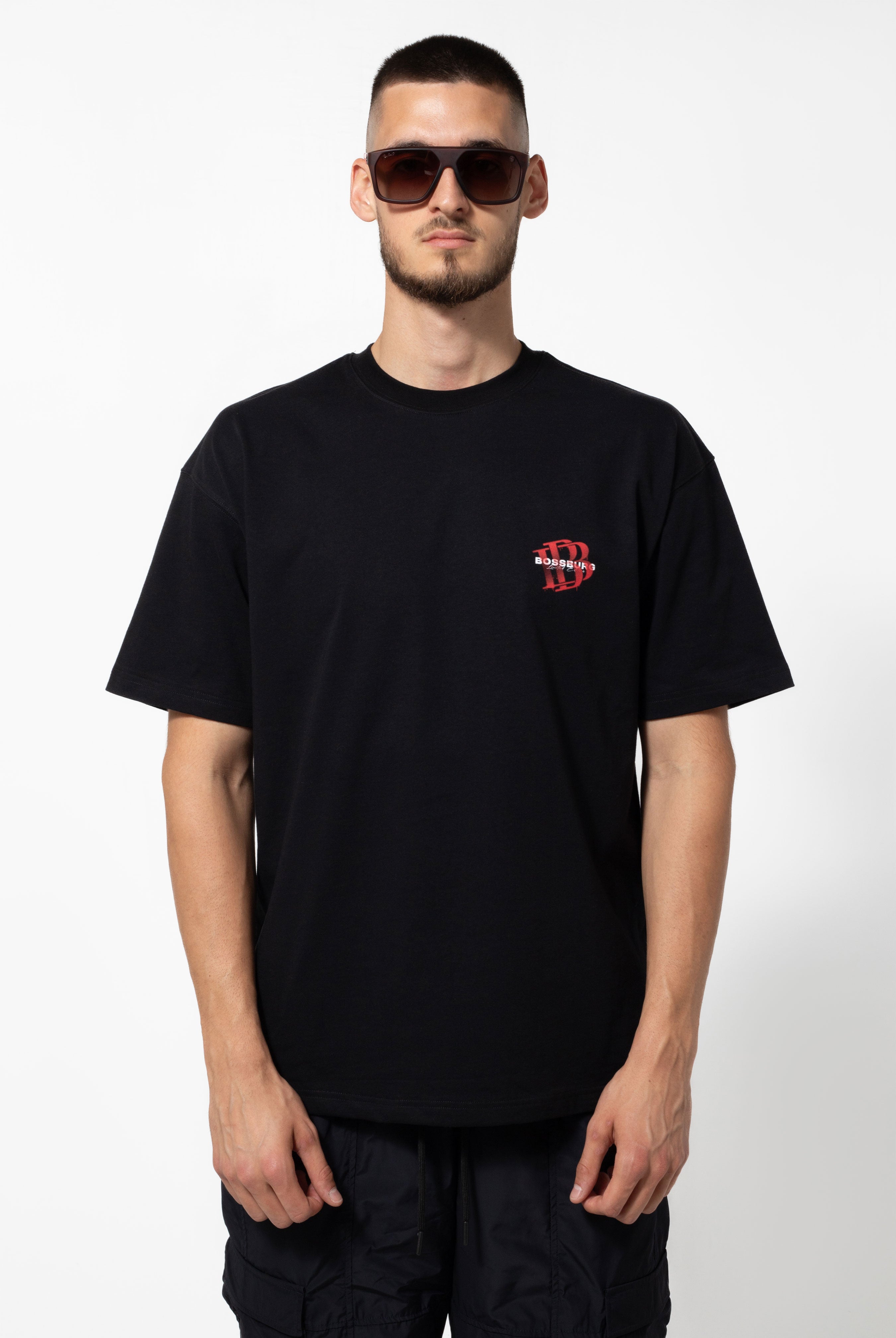 SPRAYED INITIALS T-SHIRT